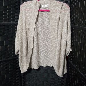 Cato 22/24 drape cardigan tan